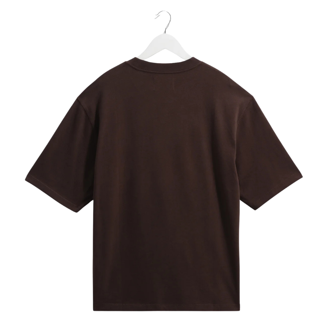 Wax London Milton Tee in Dark Brown