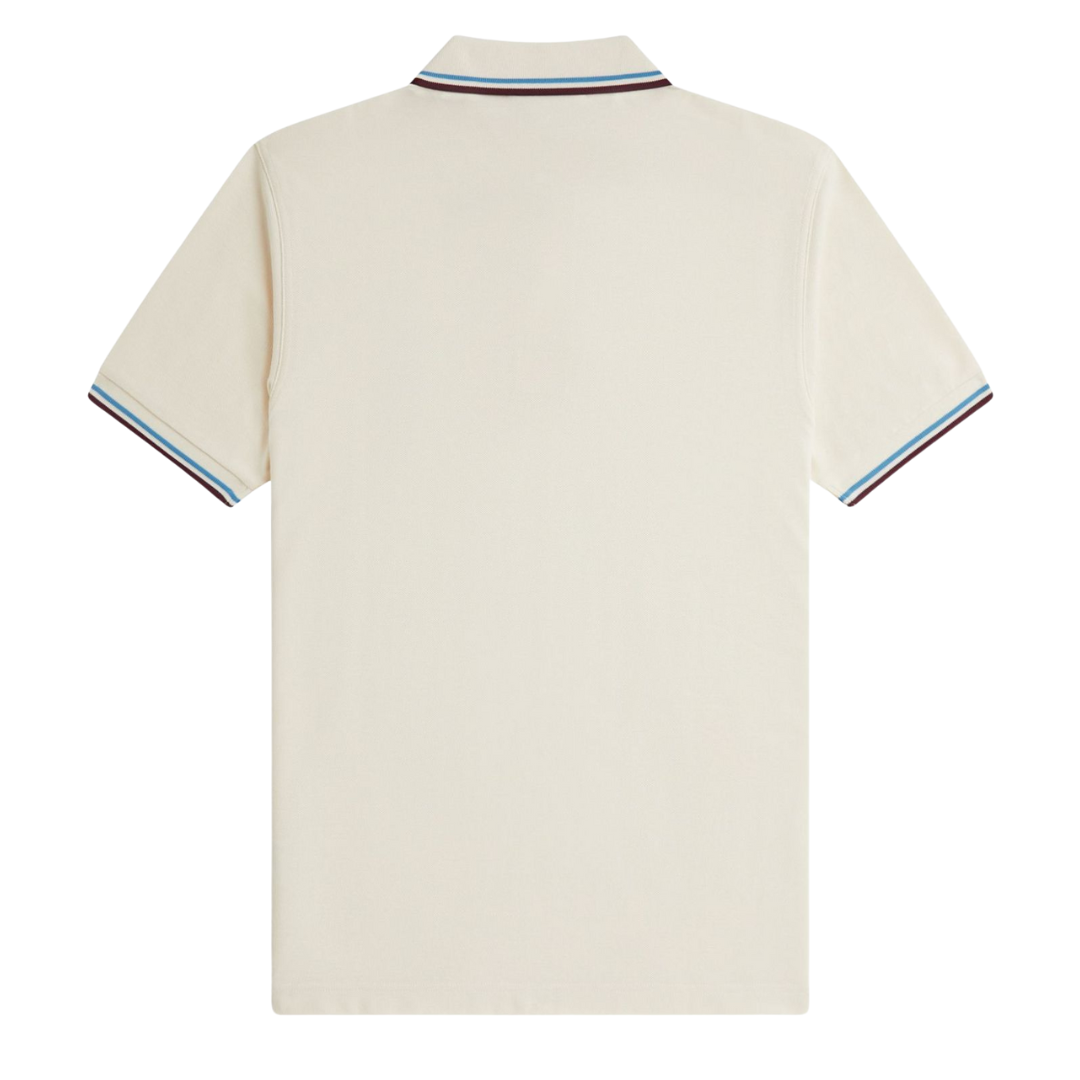 Fred Perry Twin Tip Polo in Ecru