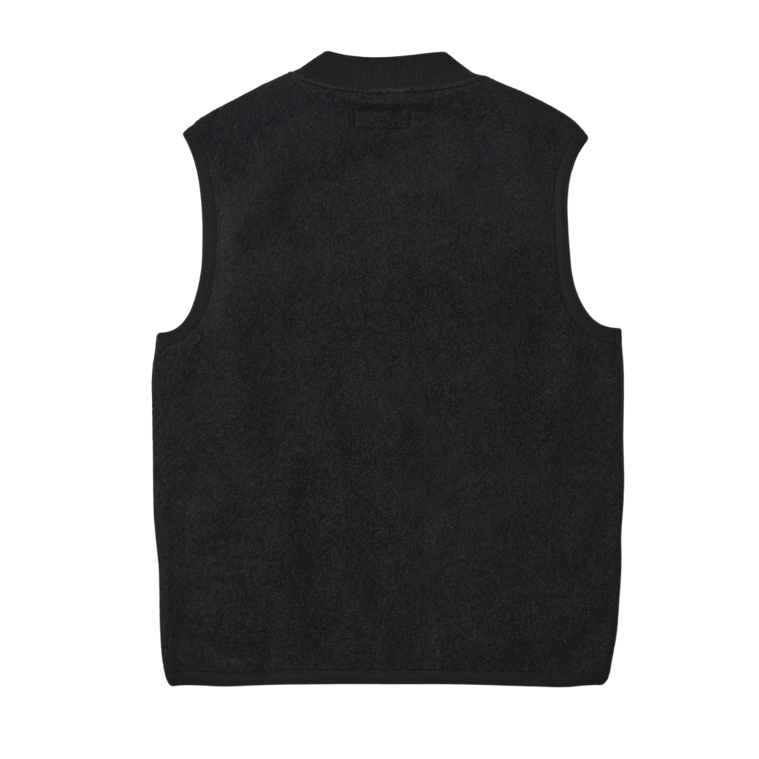 Universal Works Zip Waistcoat in Black