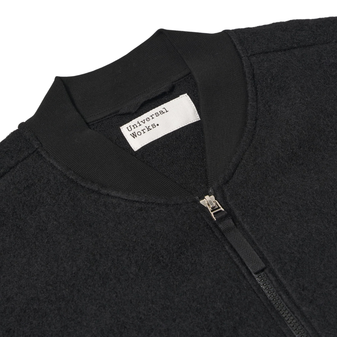 Universal Works Zip Waistcoat in Black