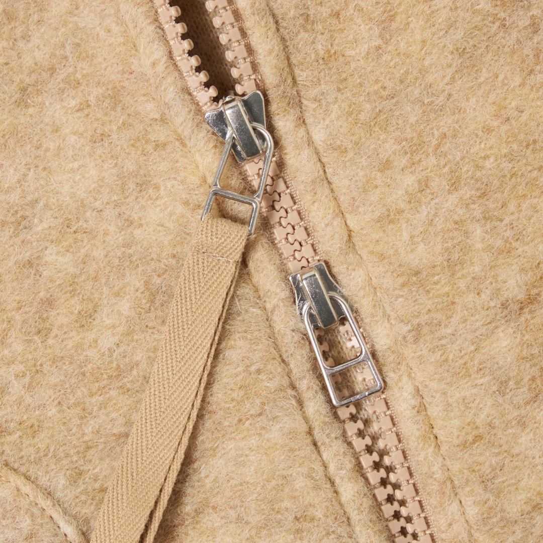 Universal Works Zip Waistcoat in Fawn