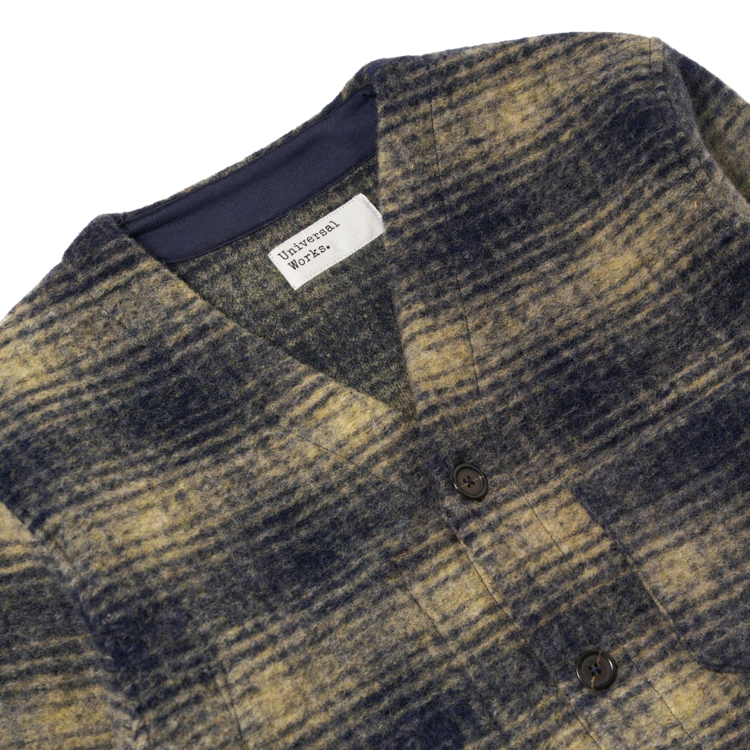 Universal Works Cardigan in Navy