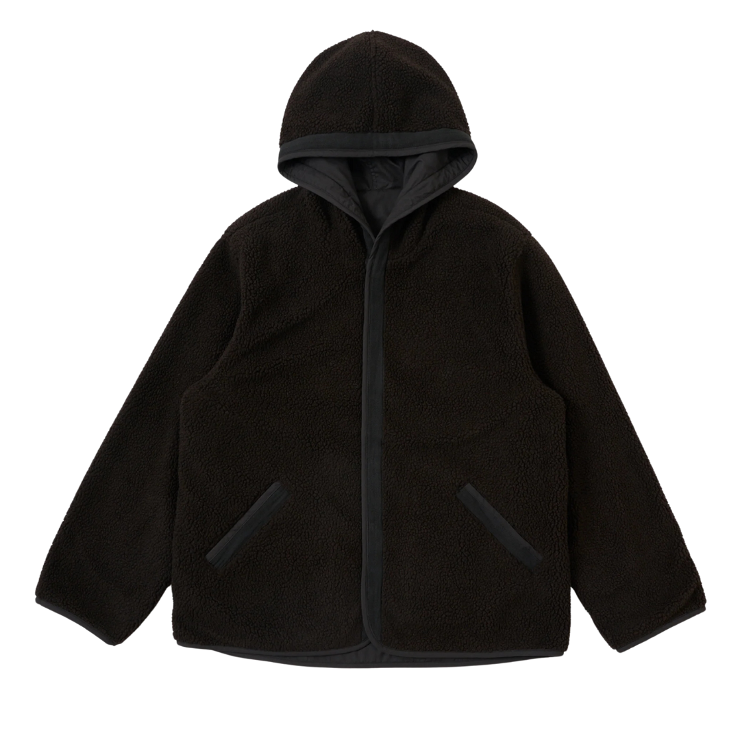 Universal Works Reversible Hooded Jacket in Black