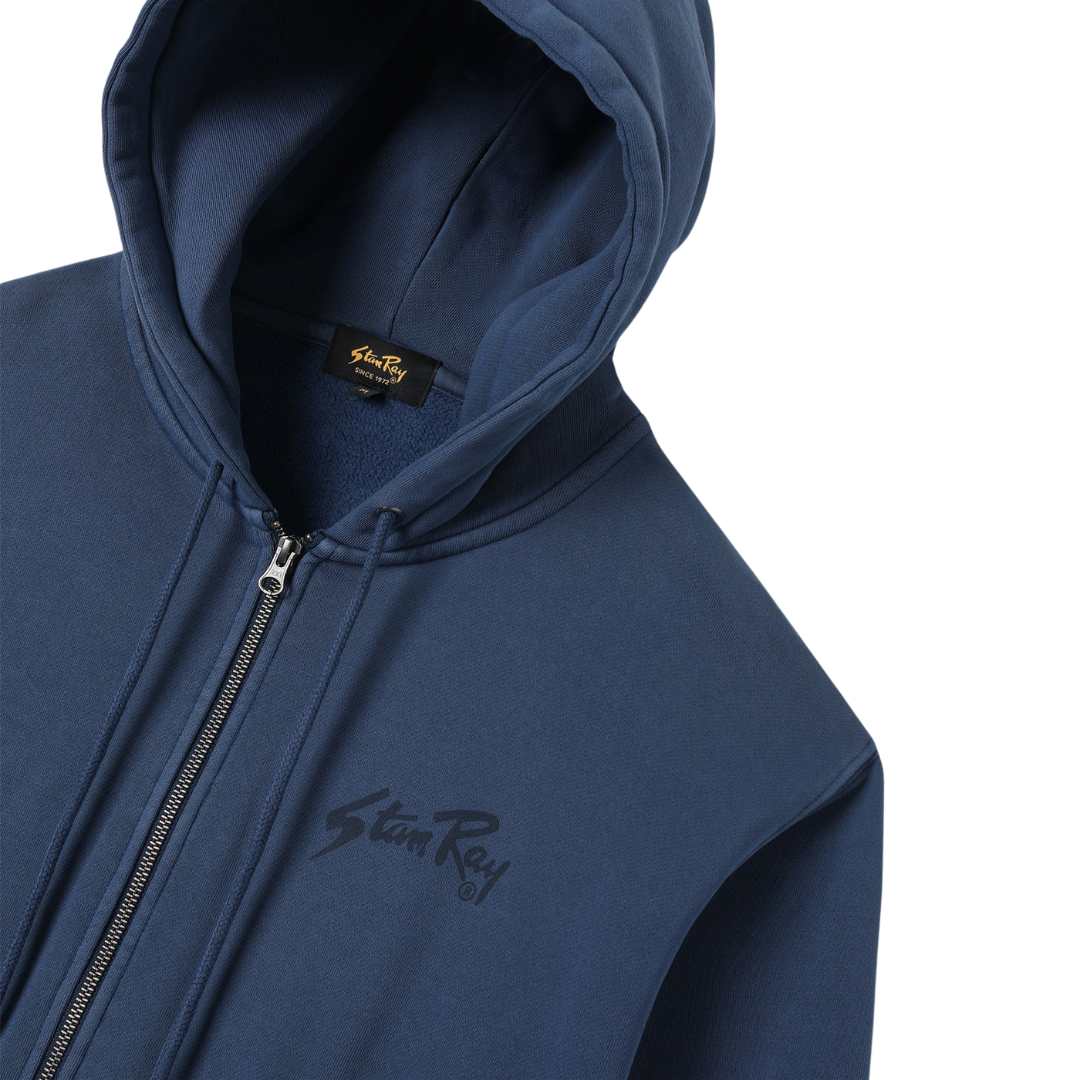 Stan Ray OG Zip Hoodie in Washed Navy