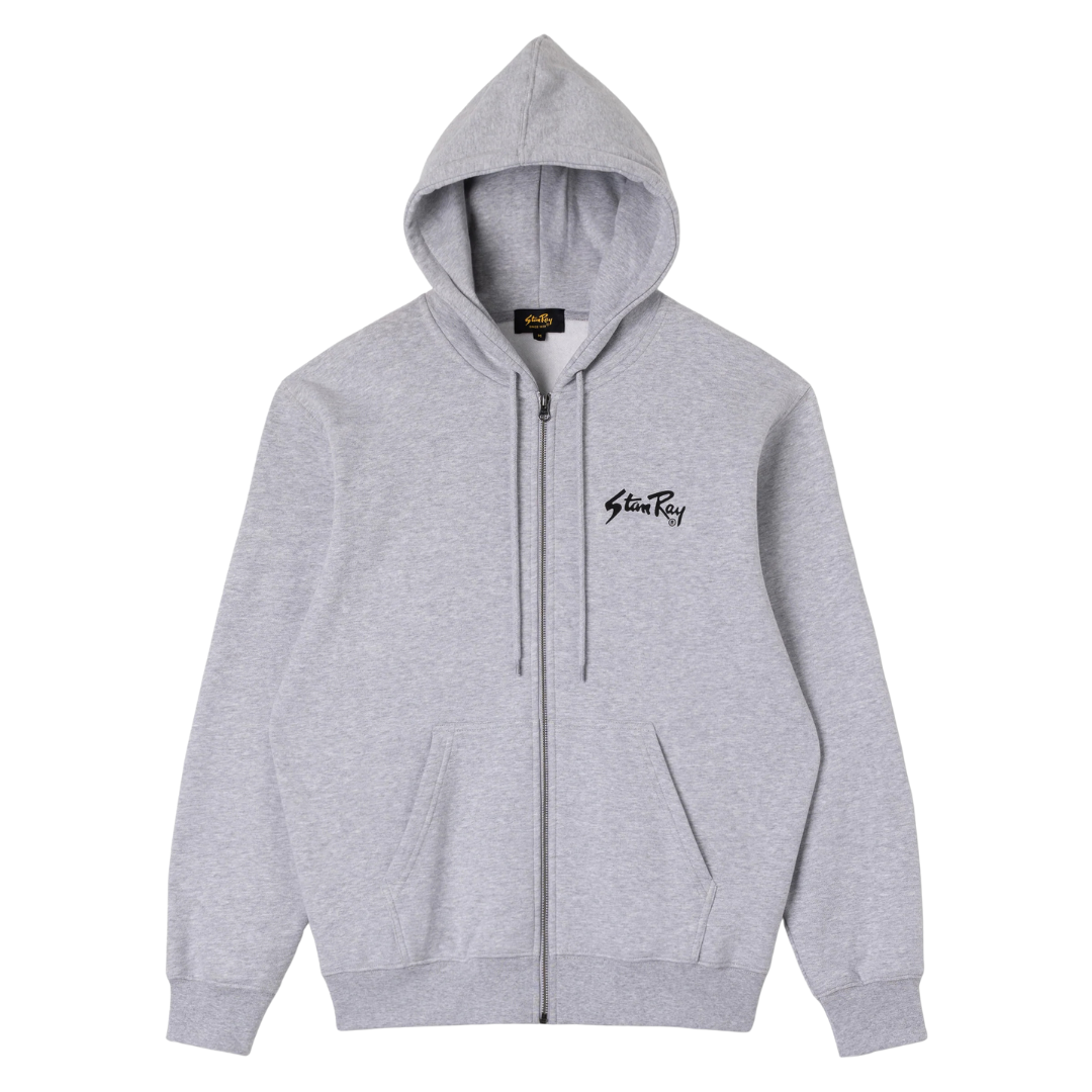 Stan Ray OG Zip Hoodie in Grey Heather