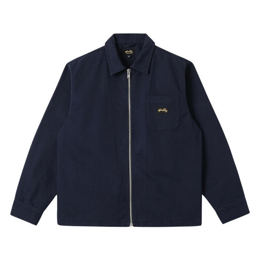 Stan Ray Bedford Zip Shirt in Navy