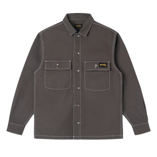 Stan Ray CPO Shirt in Charcoal Bedford Grey