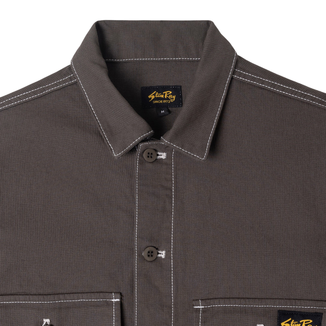 Stan Ray CPO Shirt in Charcoal Bedford Grey