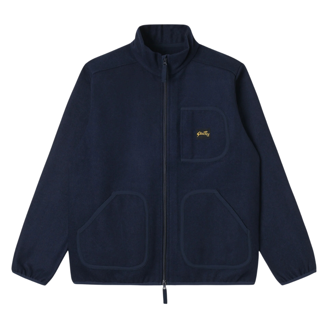 Stan Ray Wool Fleece Jacket in Navy