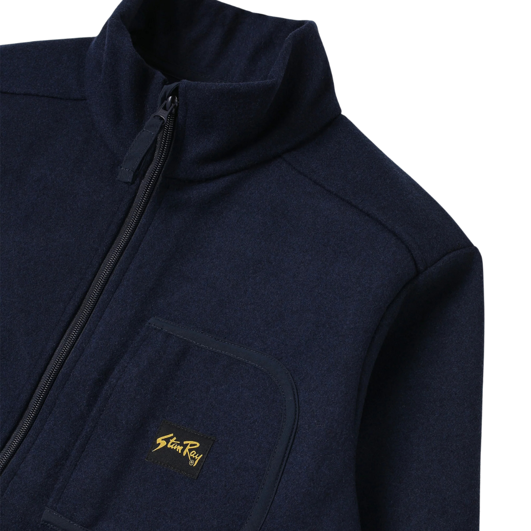 Stan Ray Wool Fleece Jacket in Navy