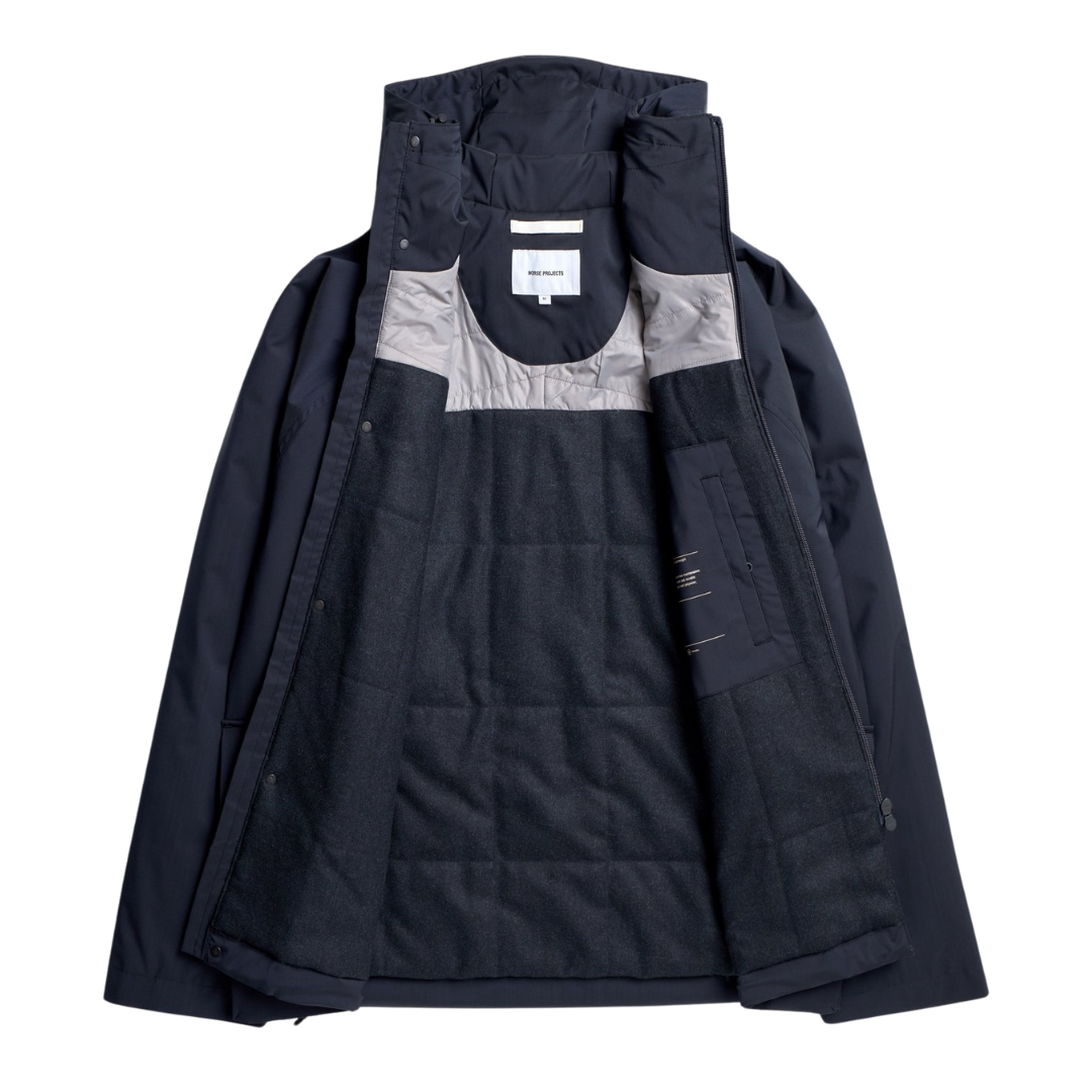 Norse Projects Herluf Alpinix Merino Jacket in Dark Navy