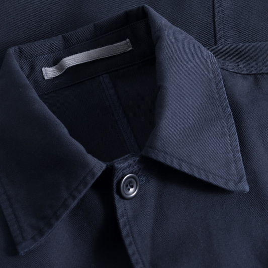 Norse Projects Standard Twill Overshirt in Dark Navy