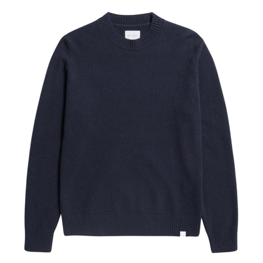 Norse Projects Standard Merino Lambswool Sweater in Dark Navy