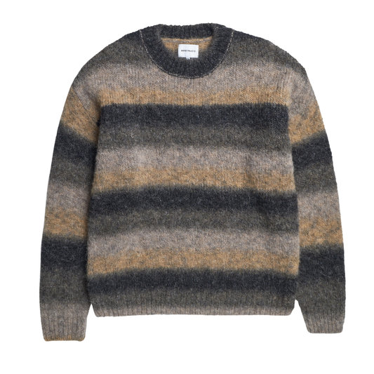 Norse Projects Jonas Gradient Alpaca Sweater in Utility Khaki