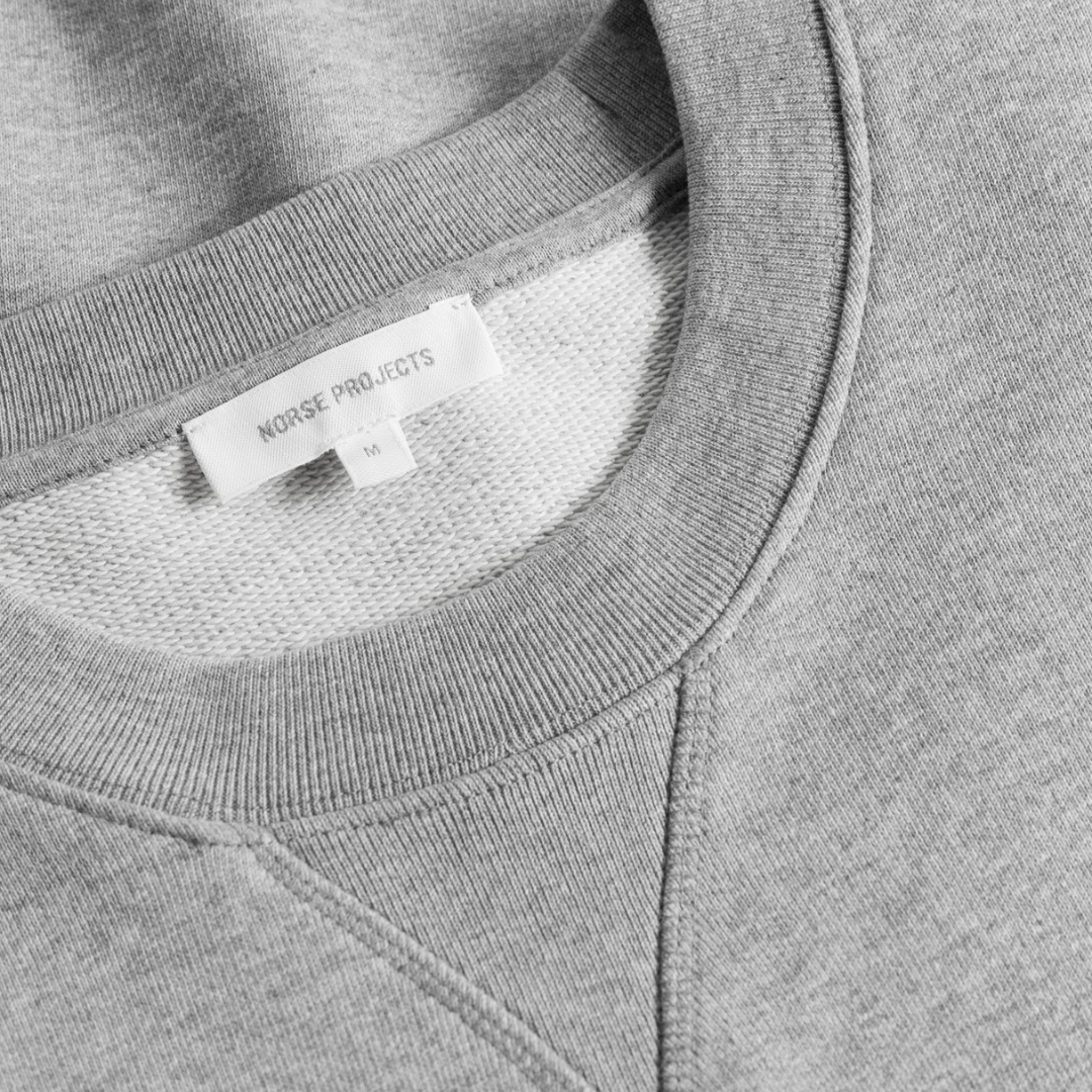 Norse Projects Standard Sweatshirt in Grey Melange