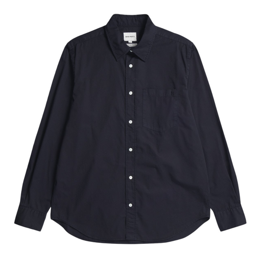 Norse Projects Algot Twill Shirt in Dark Navy