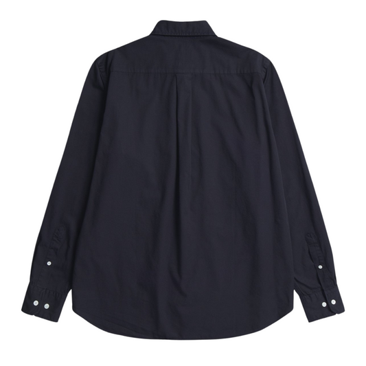 Norse Projects Algot Twill Shirt in Dark Navy