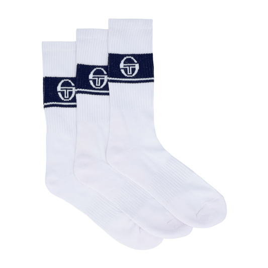 Sergio Tacchini Koos 3-Pack Socks in White