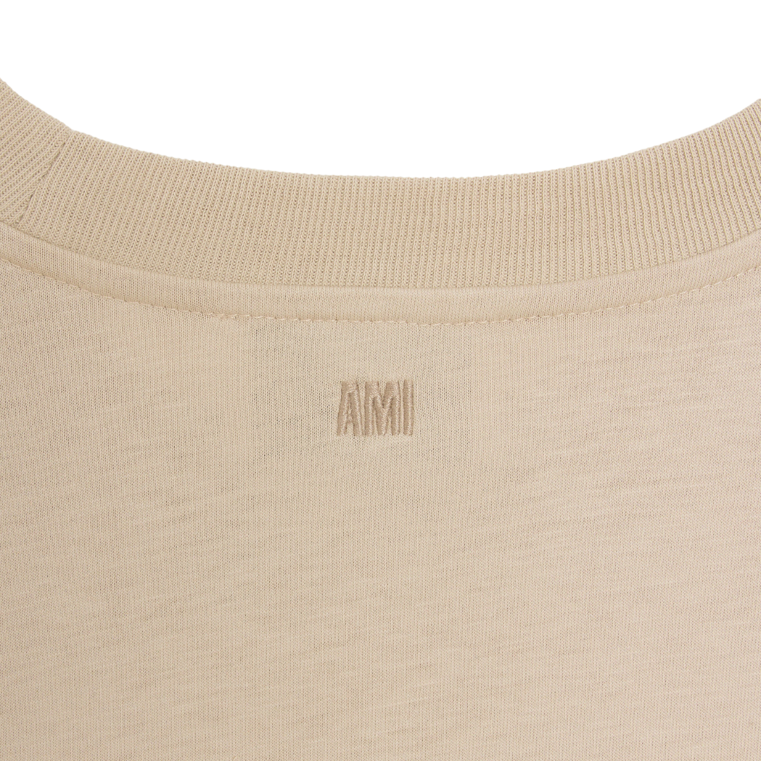 AMI ADC Tee in Cream