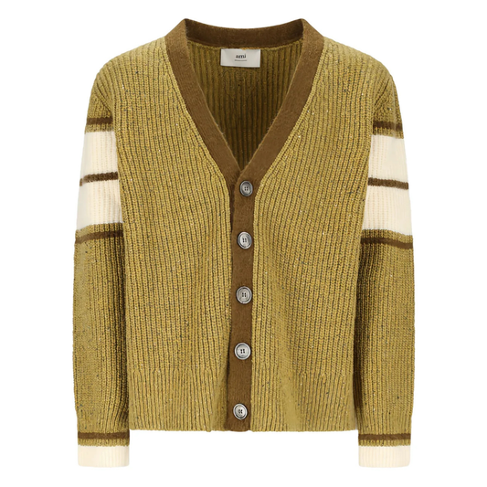 AMI College Cardigan in Green