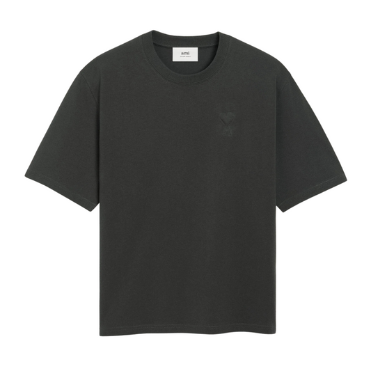 AMI Embossed Logo T-Shirt in Anthracite