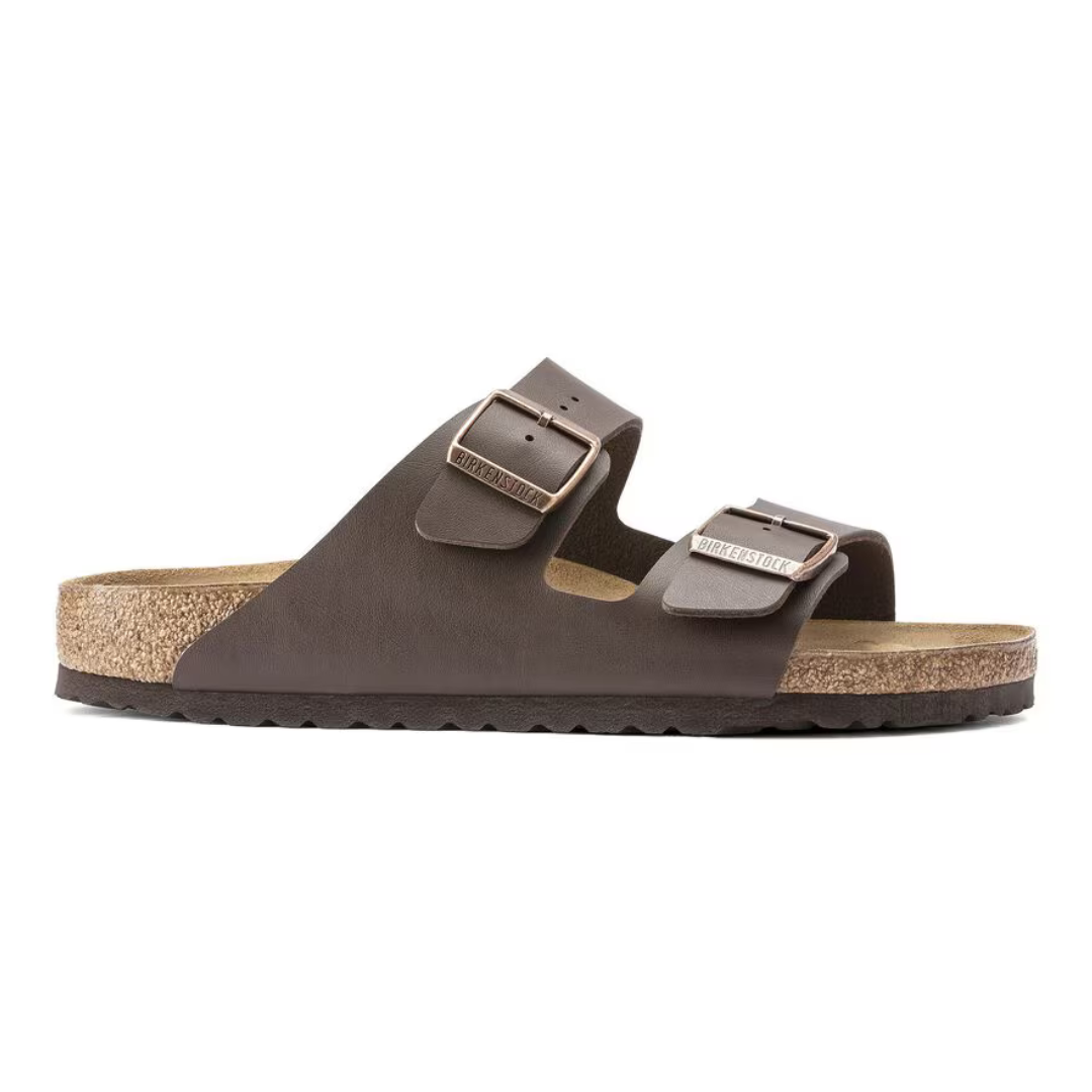Birkenstock Arizona Birko-Flor Sandal in Dark Brown