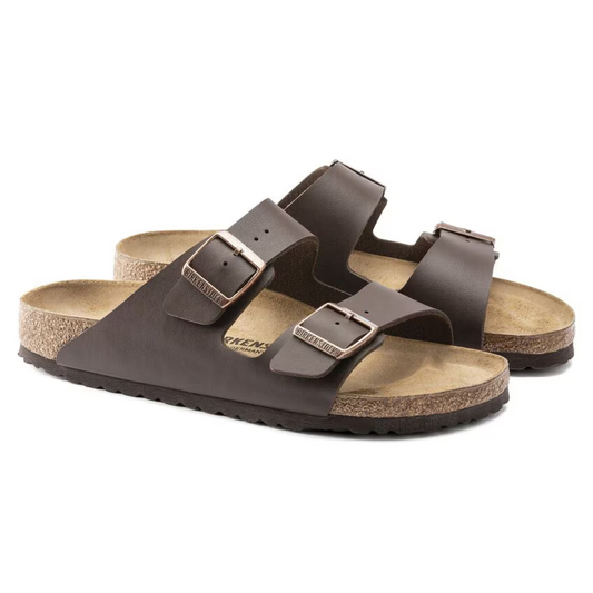 Birkenstock Arizona Birko-Flor Sandal in Dark Brown
