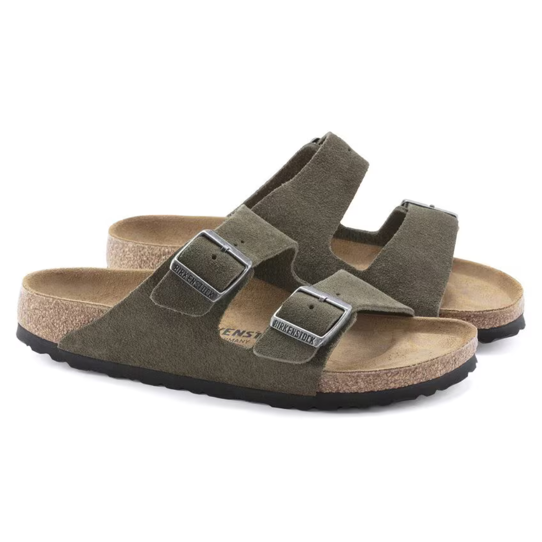Birkenstock Arizona Suede Sandal in Thyme