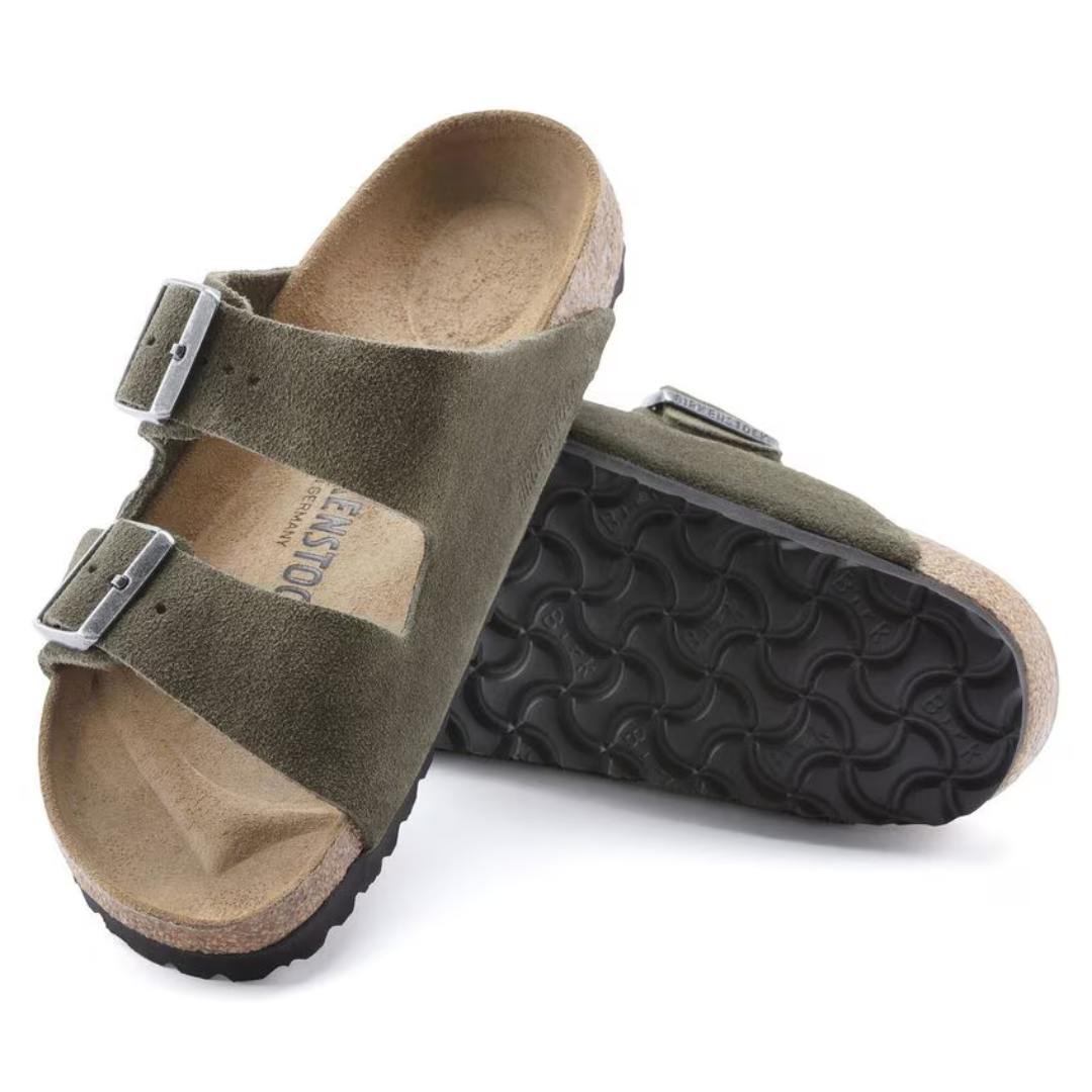 Birkenstock Arizona Suede Sandal in Thyme