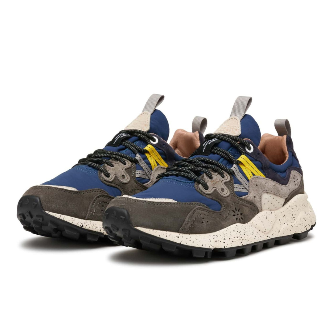 Flower Mountain Yamano 3 Sneakers in Grey/Navy