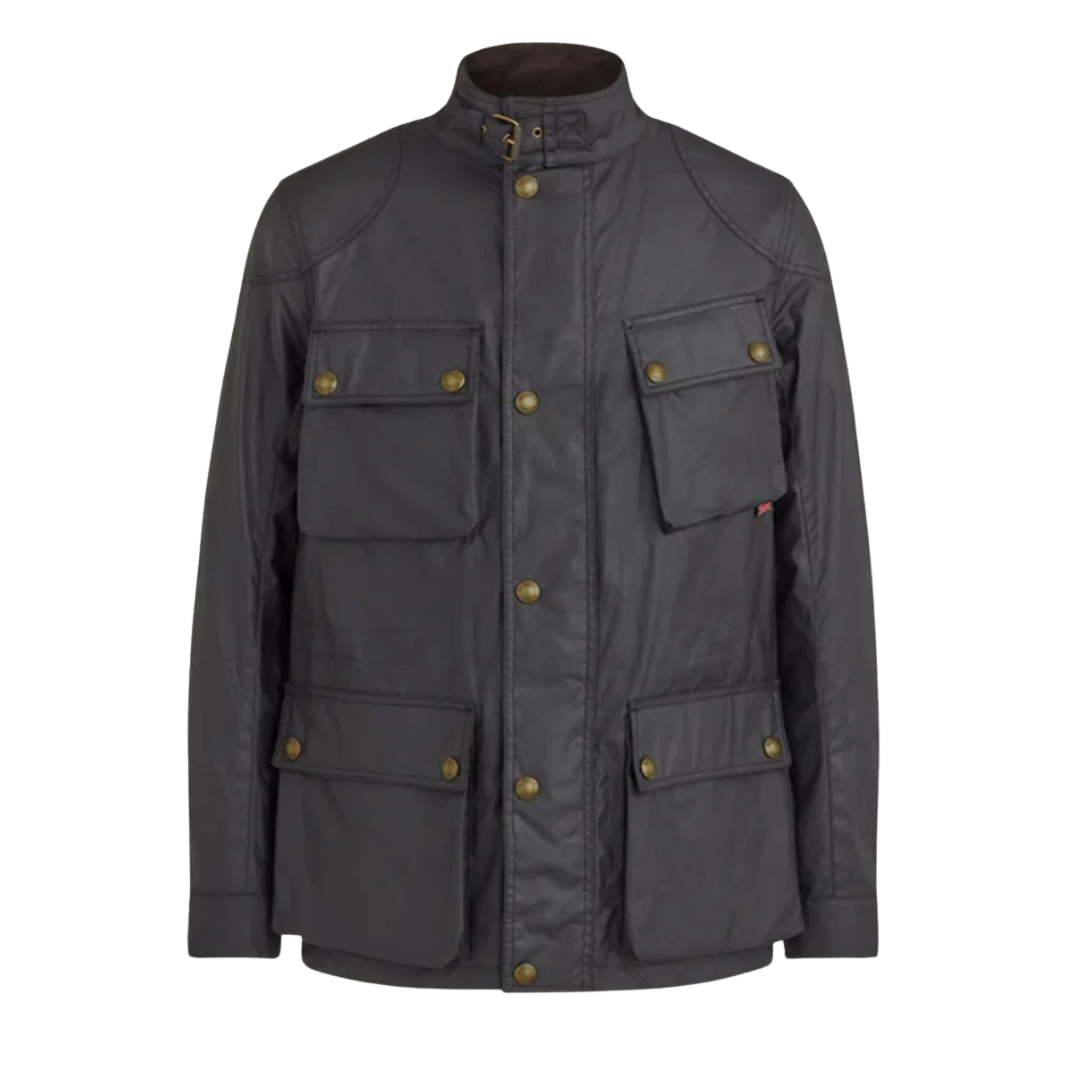 Belstaff Wax Fieldmaster Jacket in Black