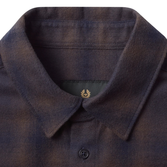 Belstaff Outpost Flannel Shirt in Major Brown