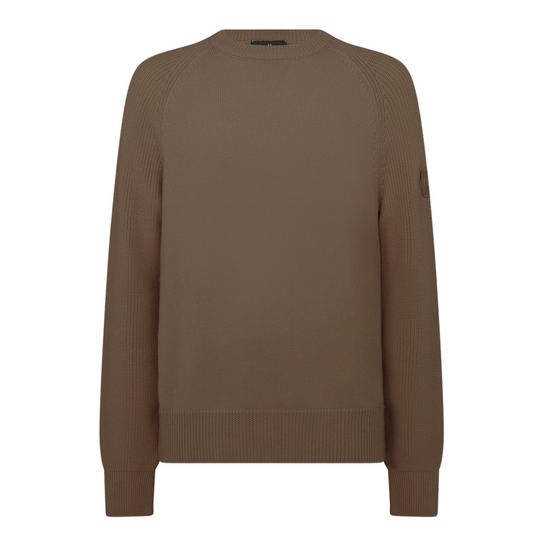 Belstaff Aspect Crewneck Jumper in Major Brown