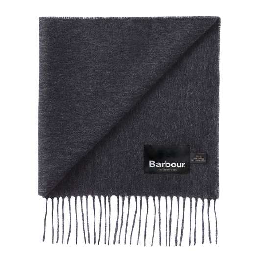 Barbour Lambswool Scarf in Charcoal