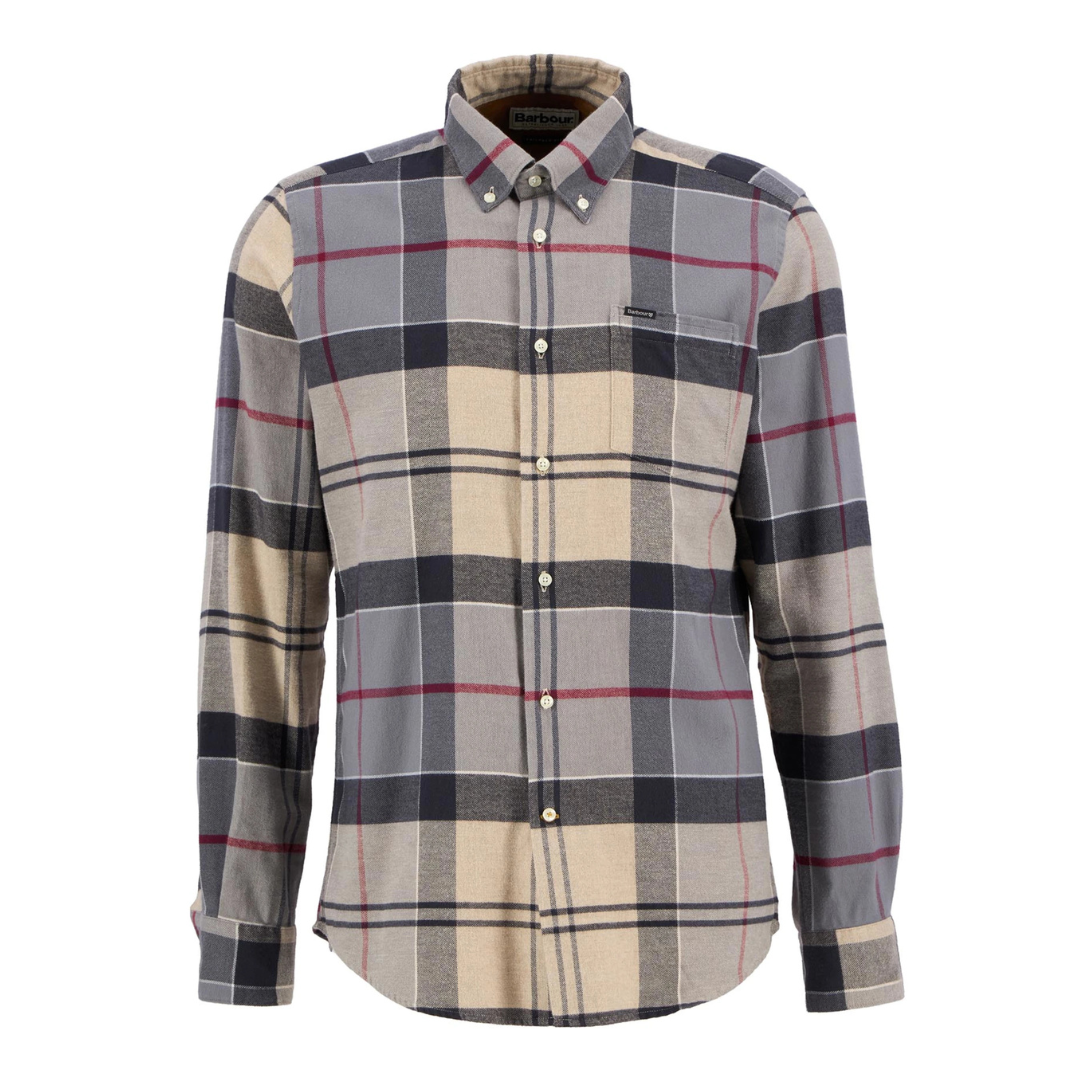 Barbour Edderton Tailored Tartan Shirt in Beige