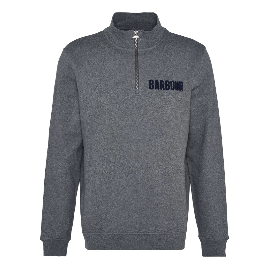 Barbour Cotes Half Zip in Grey