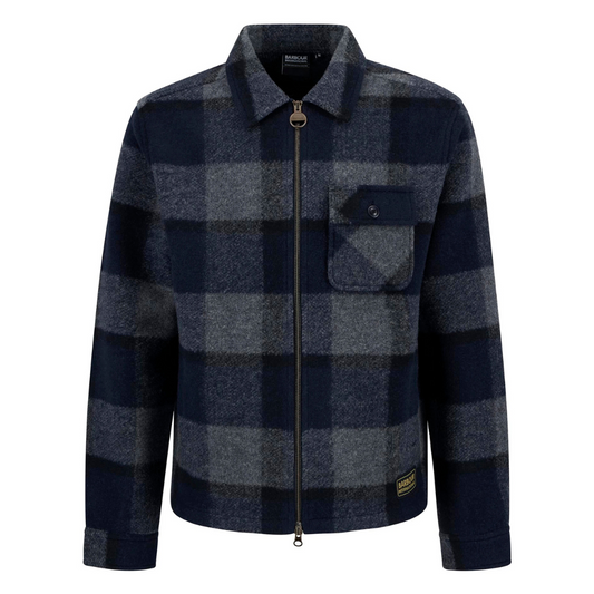 Barbour Hailwood Fleece Overshirt in Navy