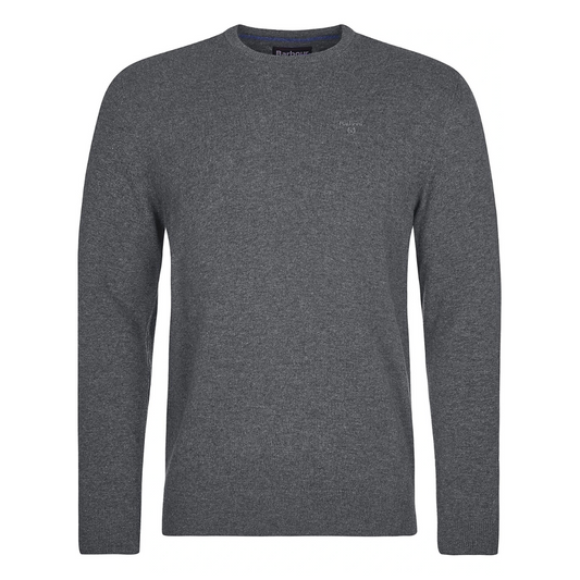 Barbour Essential Lambswool Sweater in Charcoal