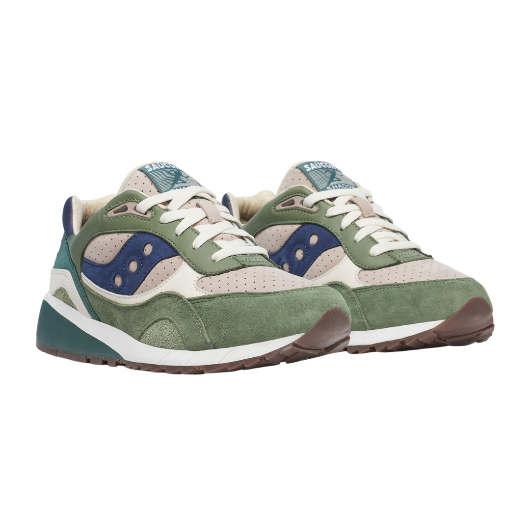 Saucony Shadow 6000 Trainer in Beige/Green