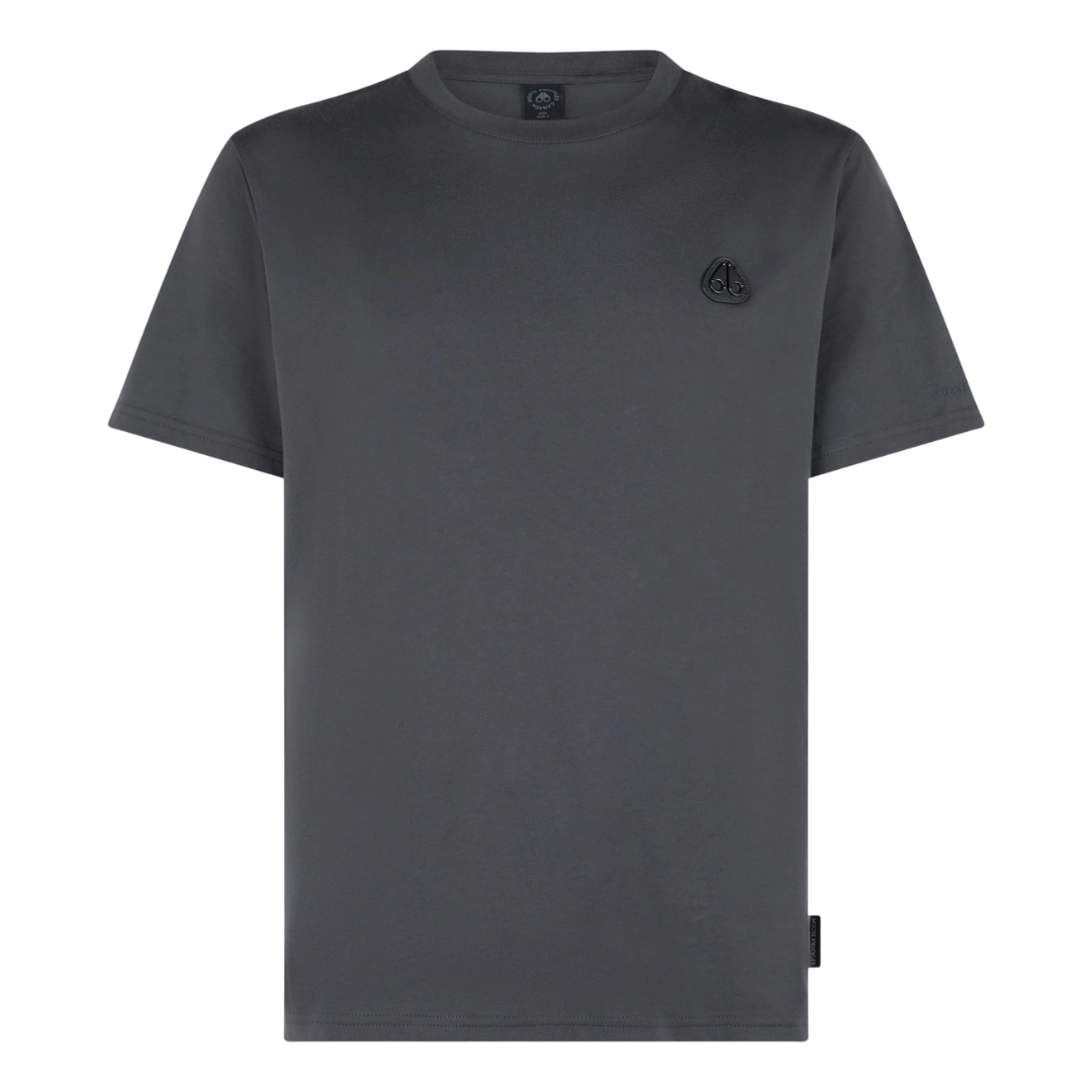 Moose Knuckles Crescent Tee in Cement