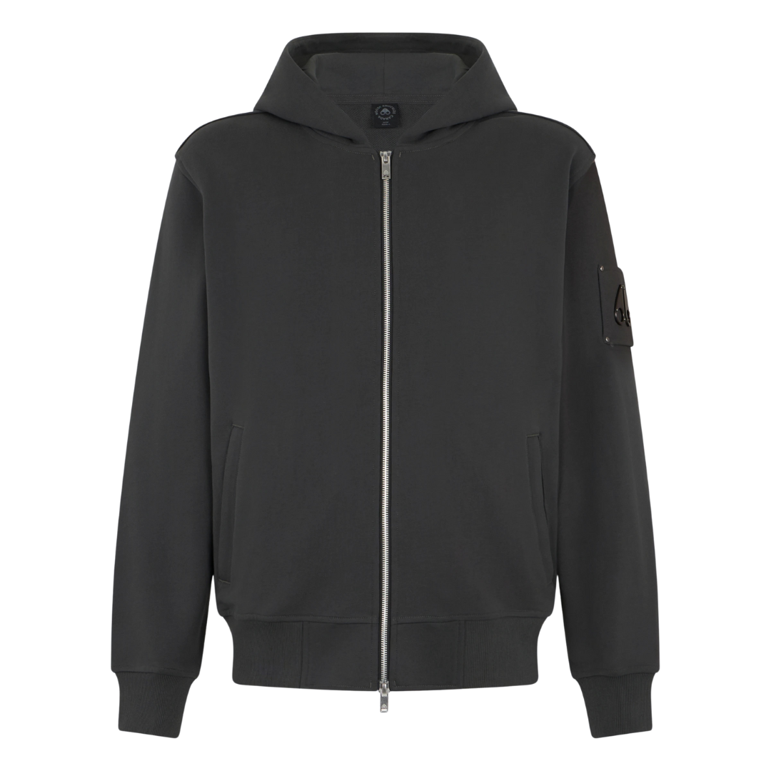 Moose Knuckle Hartsfield Zip Hoodie in Cement
