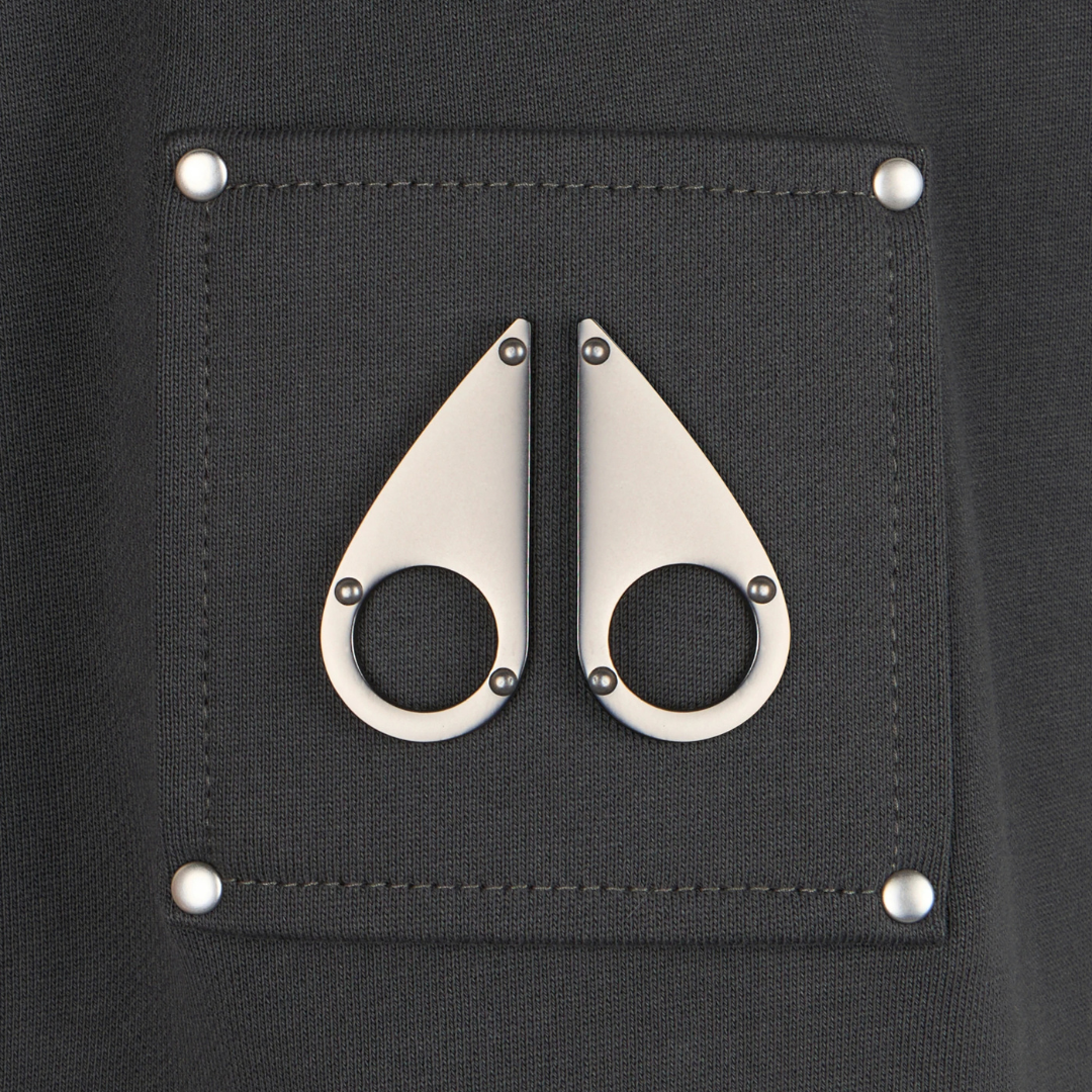 Moose Knuckle Hartsfield Zip Hoodie in Cement