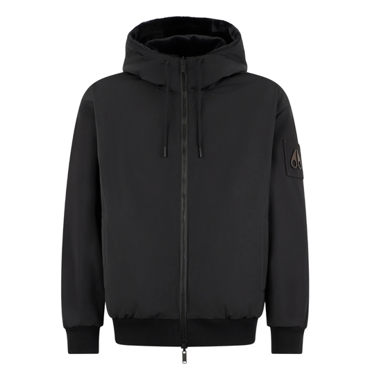 Moose Knuckles Roland Reversible Bunny Jacket in Black