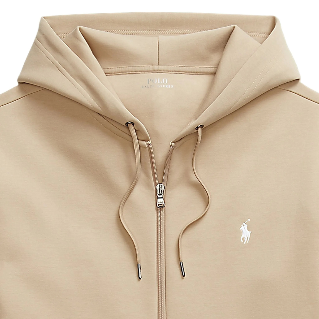 Ralph Lauren Zip Hoodie in Vintage Khaki