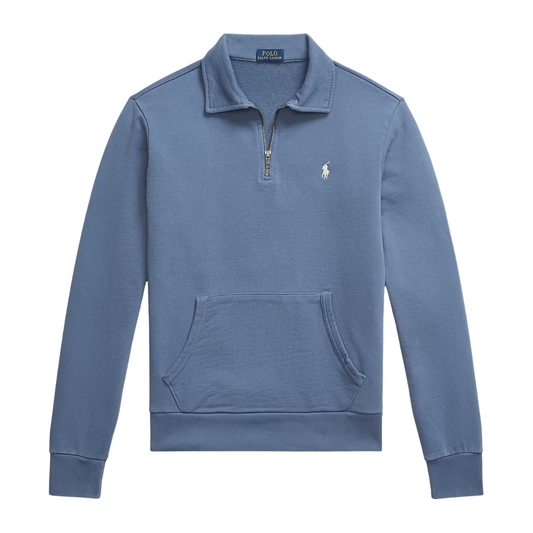 Ralph Lauren Half Zip Sweatshirt in Capri Blue