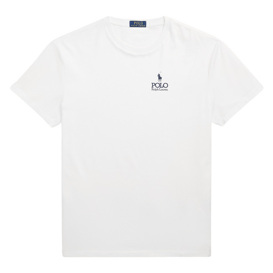 Ralph Lauren Logo Jersey T-Shirt in White
