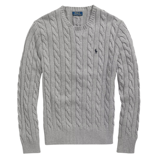 Ralph Lauren Cable Knit Sweater in Grey