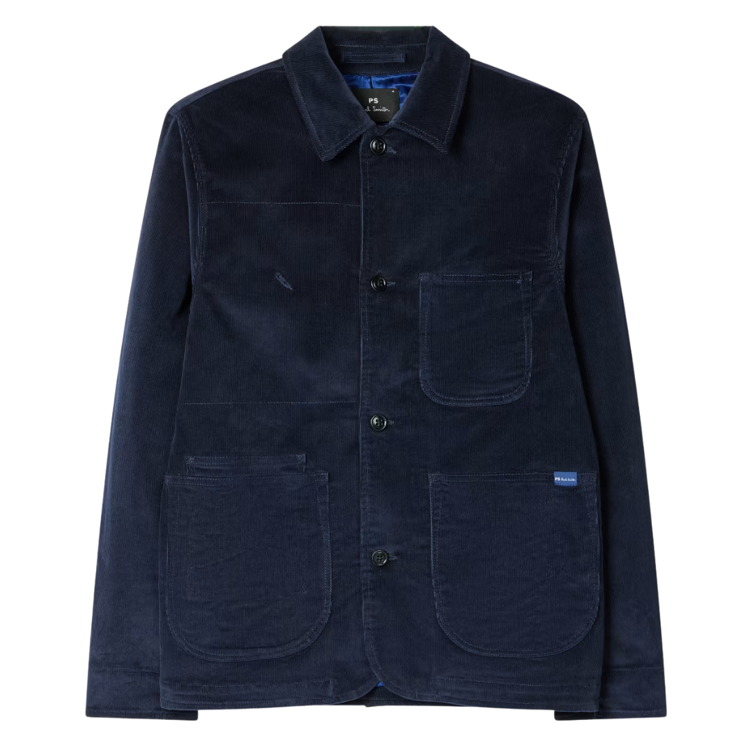 Paul Smith Corduroy Work Jacket in Dark Navy