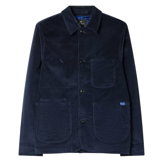 Paul Smith Corduroy Work Jacket in Dark Navy