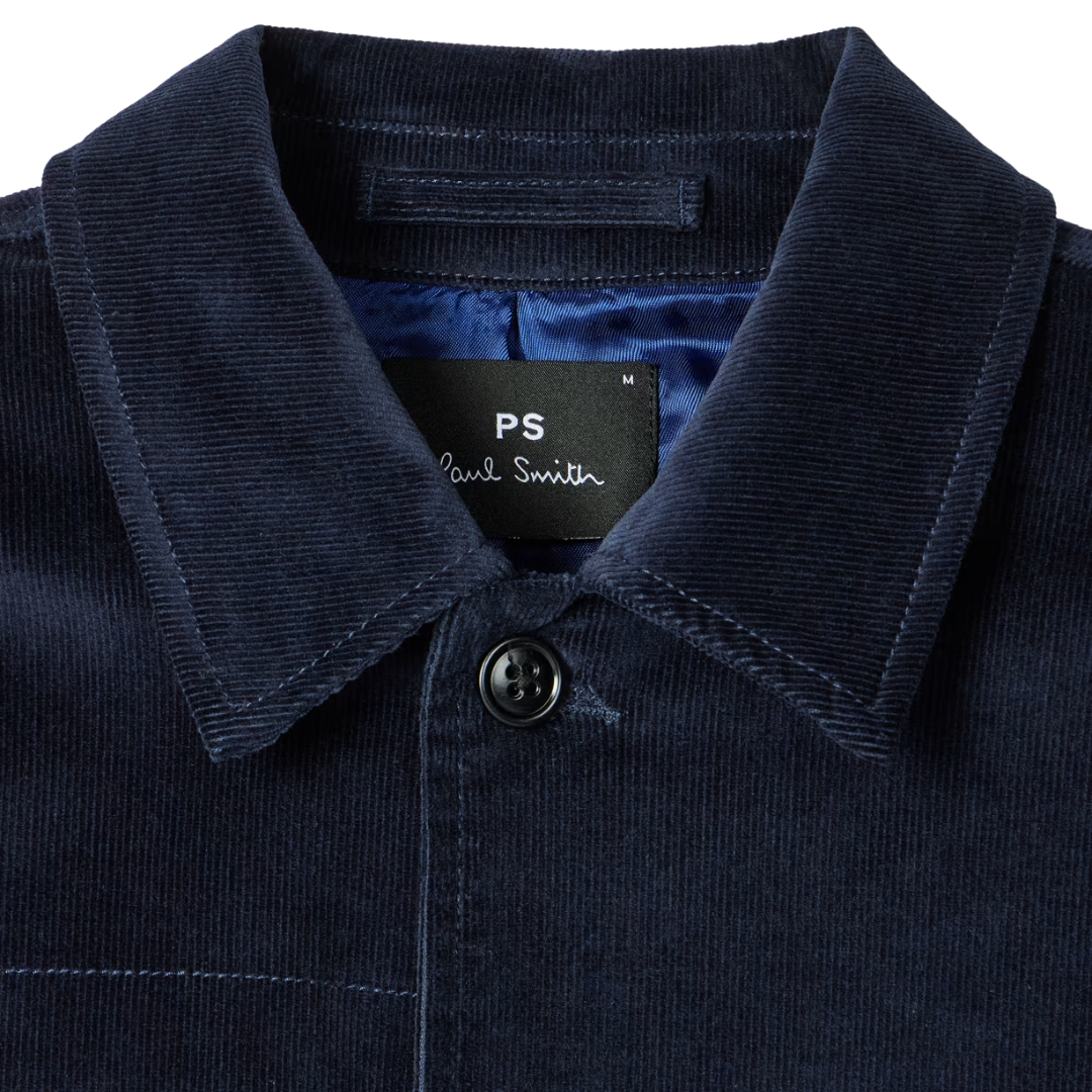 Paul Smith Corduroy Work Jacket in Dark Navy